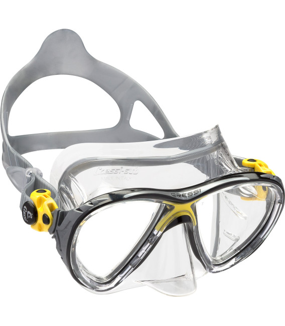 Маска Cressi Big Eyes Evo Crystal прозоро-жовта