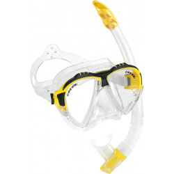 Набор Cressi Matrix Set (маска Matrix + трубка Gamma) прозрачно-желтый