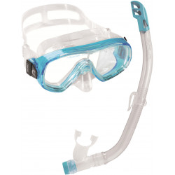 Набор детский Cressi Ondina Vip (маска Ondina+трубка Top) прозрачный-аквамарин