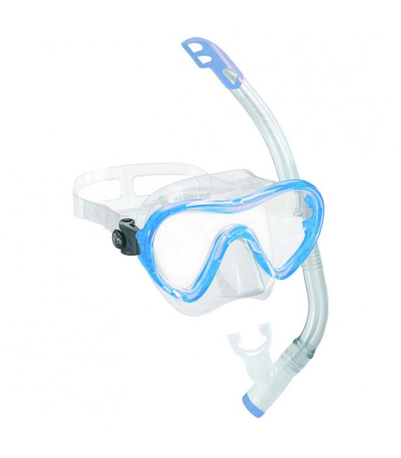 Набор Cressi Sky Vip детский (маска Sky Junior+трубка Top) прозрачный-аквамарин