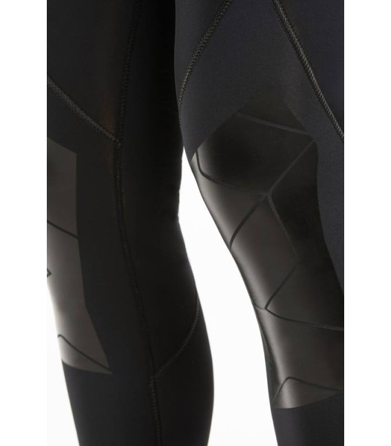 Мокрый мужской гидрокостюм Bare Revel Full 7 mm черно-серый