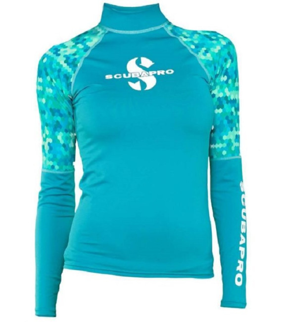 Реглан Scubapro Rash Guard Women бірюзовий