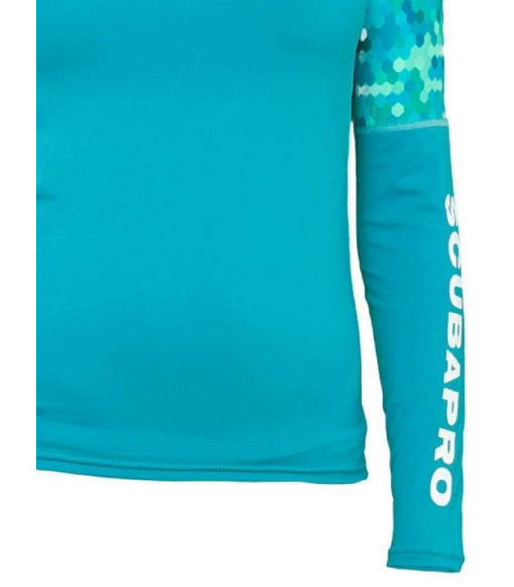 Реглан Scubapro Rash Guard Women бірюзовий