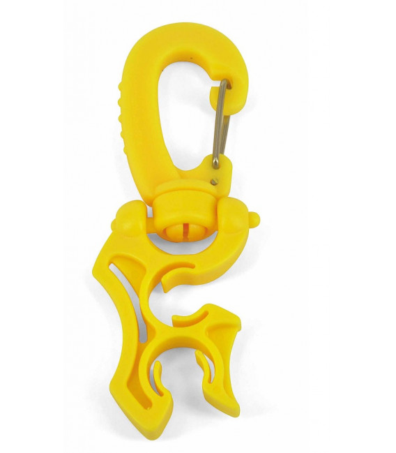 Карабин Best Divers держатель шлангов шарнирный Y-типу желтый