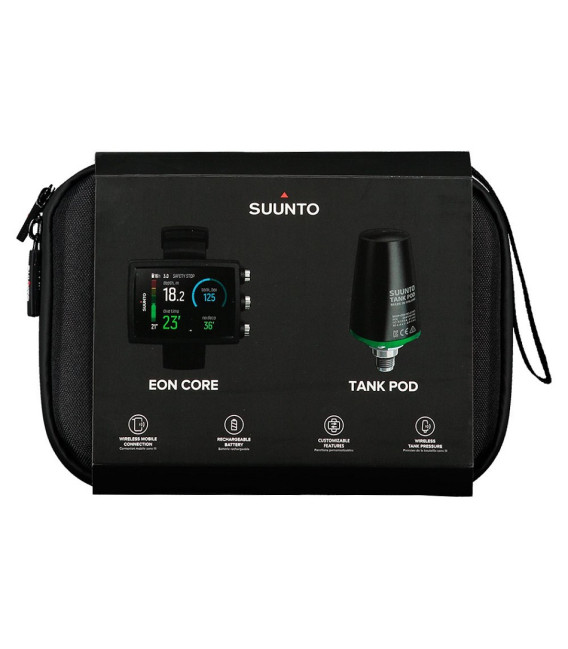 Декомпрессиметр Suunto EON Core black + трансмиттер TANK Pod