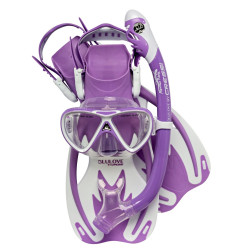 Набір Cressi ROCKS DRY SET лілово-білий