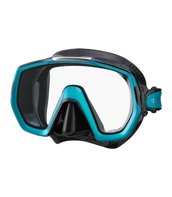 Маска Tusa FREEDOM ELITE чорно-бірюзова