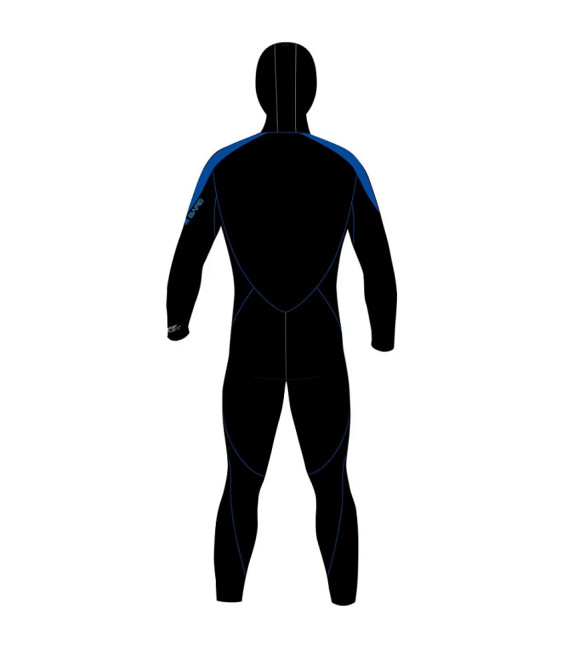 Гидрокостюм Bare Sport S-Flex 7 mm со шлемом черно-синий