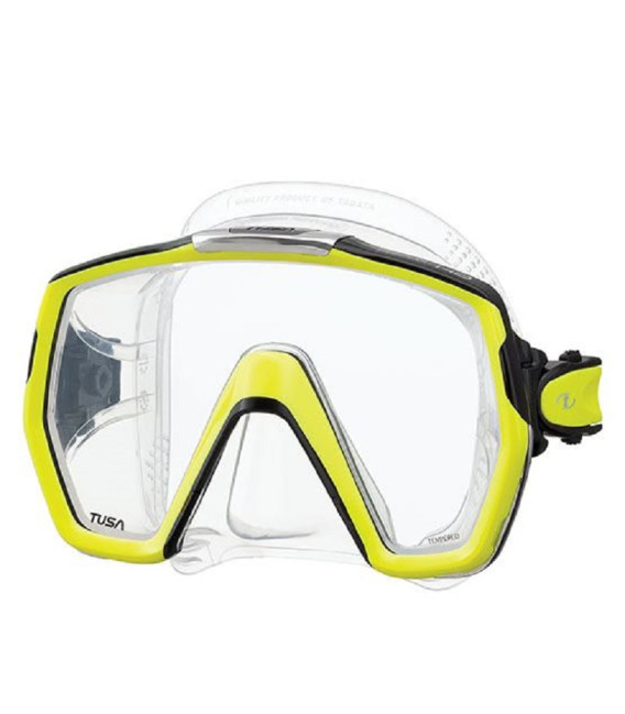 Маска Tusa FREEDOM HD прозрачно-желтая