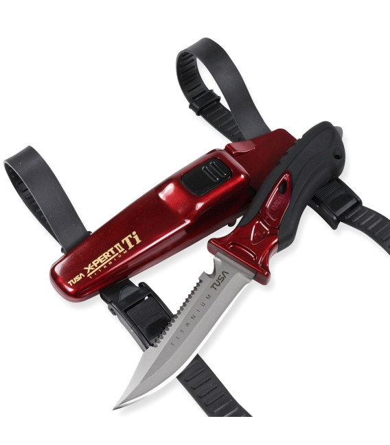 Нож Tusa X-PERT II TI красный