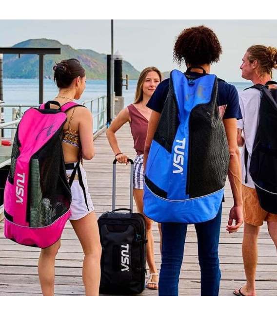 Сумка-сітка Tusa MESH BACKPACK рожева